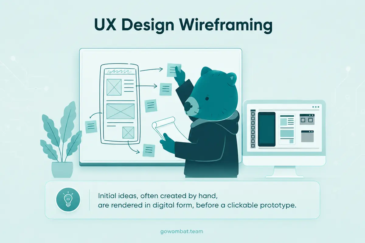 UI/UX wireframing