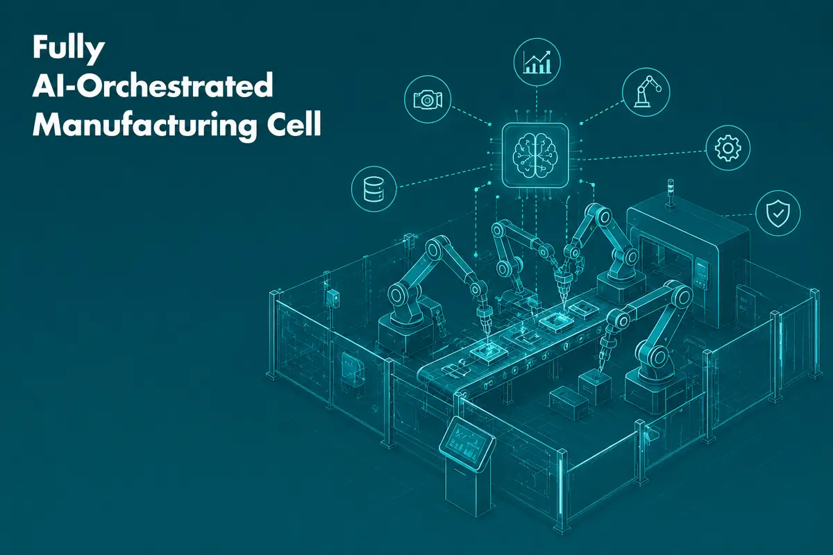 How Does AI Manufacturing Cell Work From Sensor to Shipment?