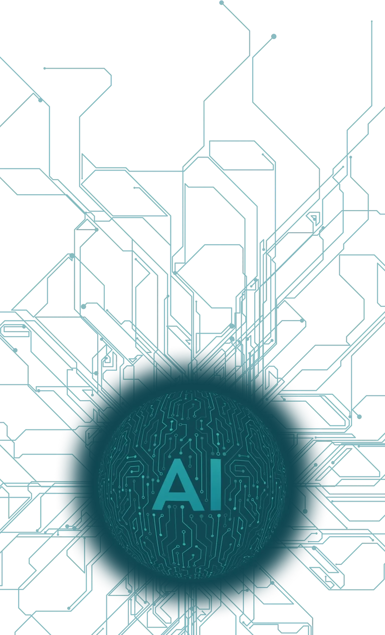 Artificial intelligence services hero illustration