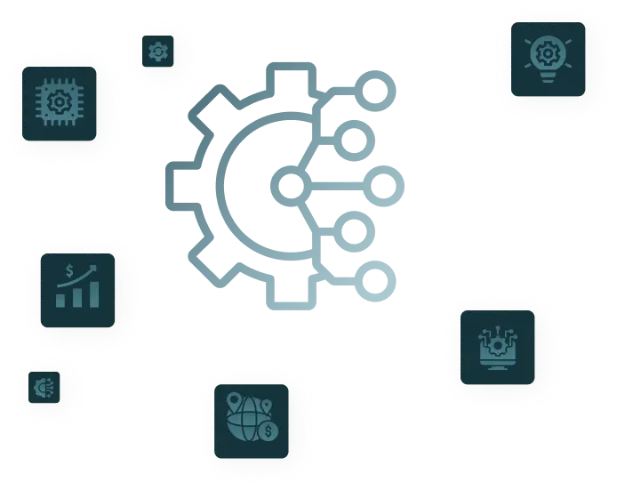 Business process automation services hero illustration