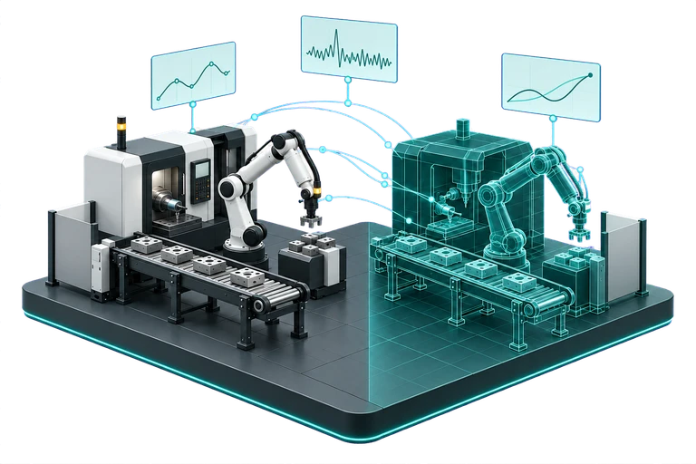 Production equipment and its connected digital twin