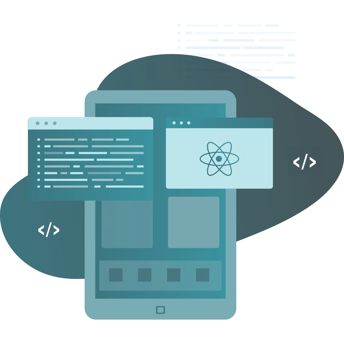 Frontend development illustration