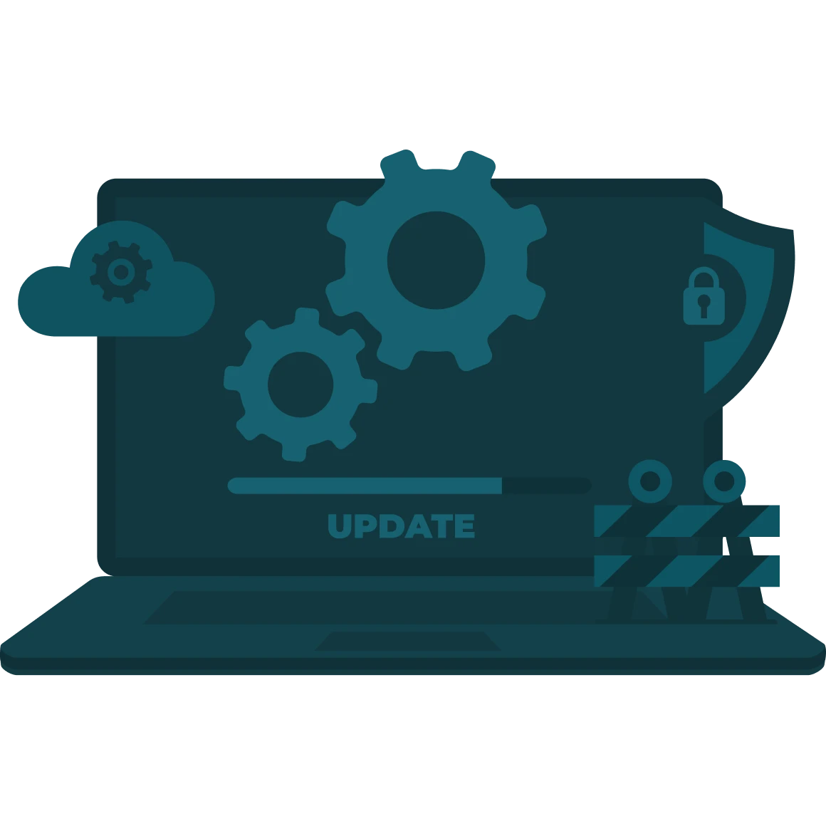 IT support and maintenance illustration