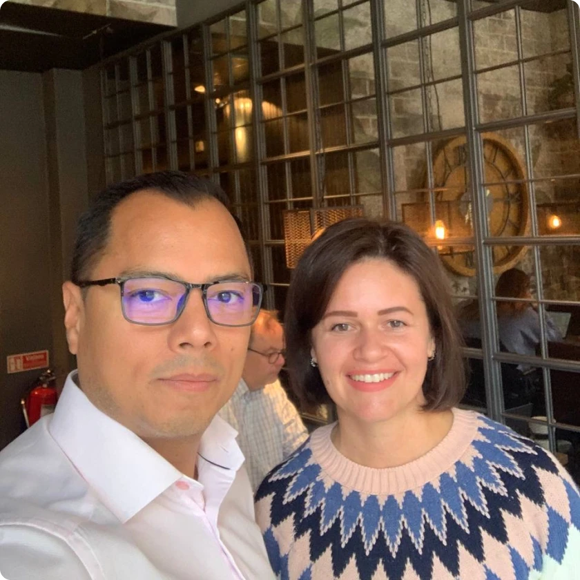 Oksana Shipilova and Johan Ostrom, Sweden