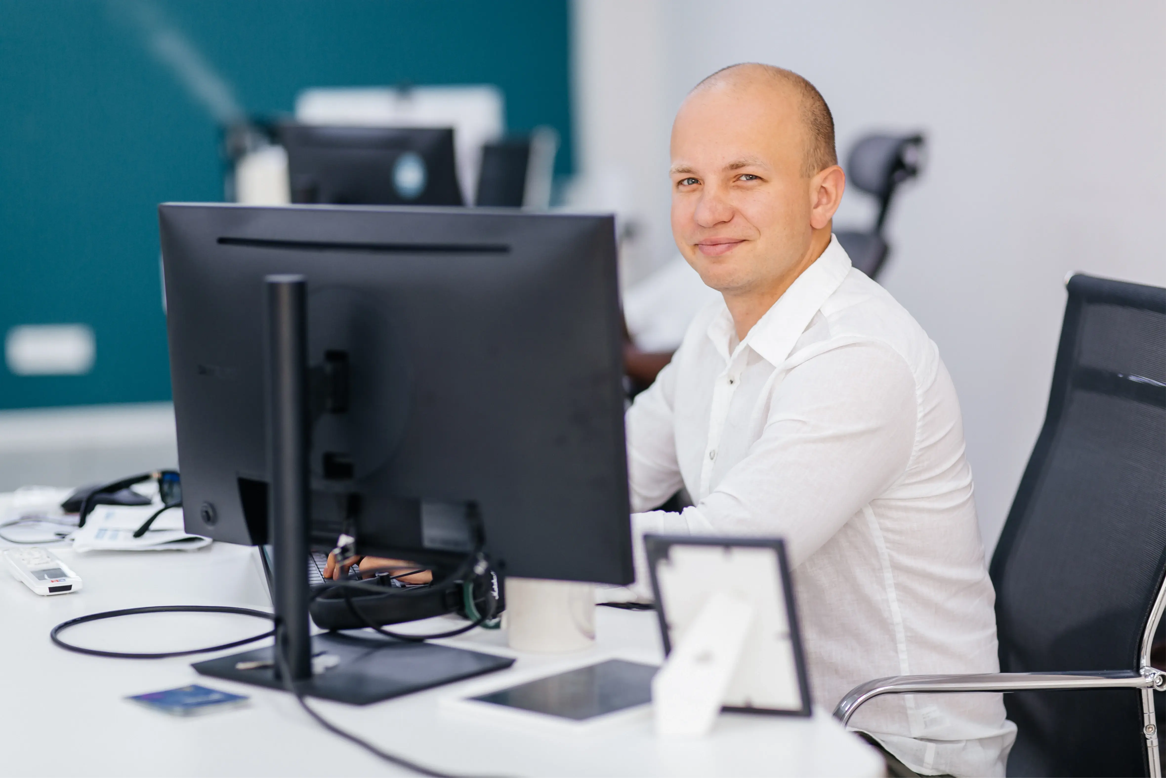 Custom software development contact section